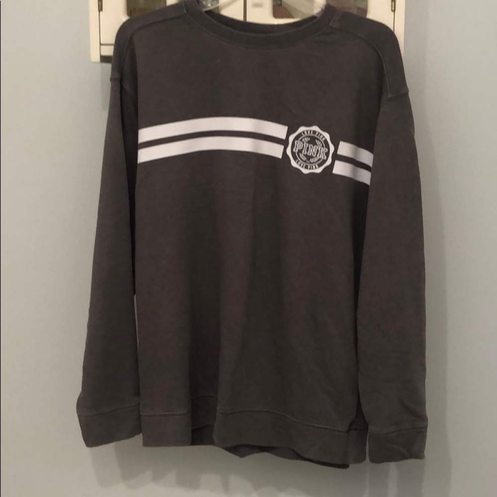 Pink Victoria's Secret Gray Sweatshirt